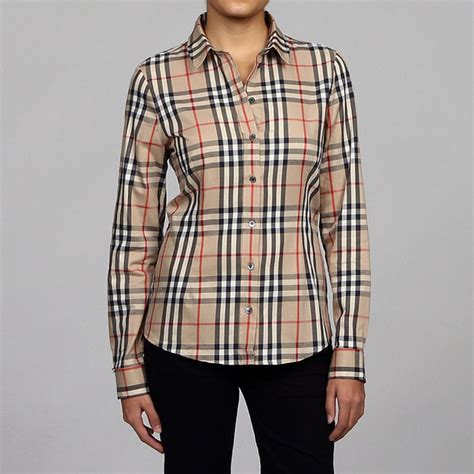 burberry blouse prijs|burberry plaid shirt women's.